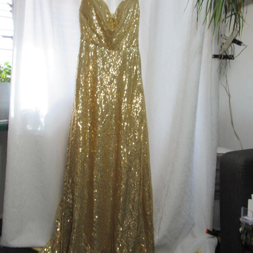 Women's Gold Formal-dress